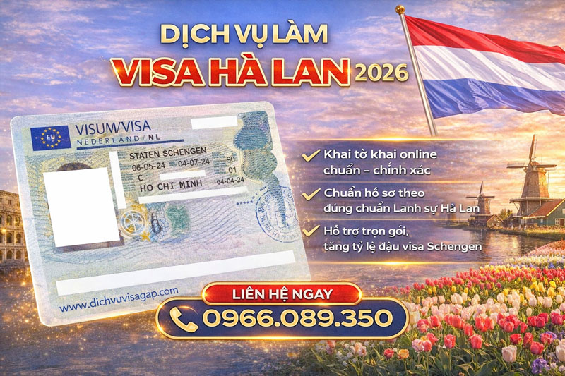 Dịch vụ làm visa Hà Lan tại TPHCM: Combo du lịch Hà Lan trọn gói