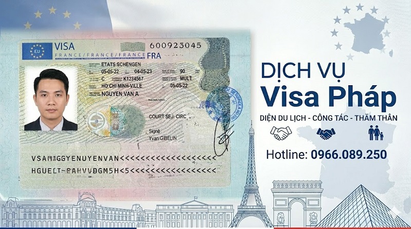 Dịch vụ visa Pháp diện du lịch, công tác, thăm thân