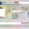 Visa Hà Lan dán vào hộ chiếu