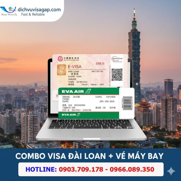 Combo Đài Loan e-visa & vé máy bay đi Đài Loan giá rẻ