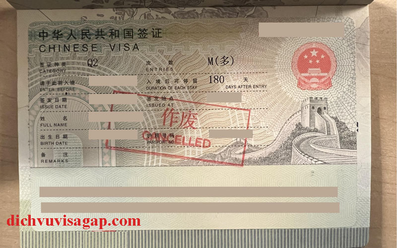 Tránh hủy Visa Trung Quốc ngay khi nhập cảnh Trung Quốc