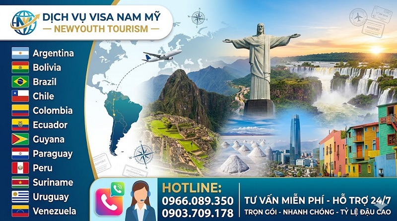 Dịch vụ làm visa các nước Nam Mỹ