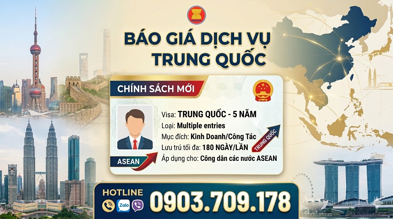 visa trung quốc 5 năm