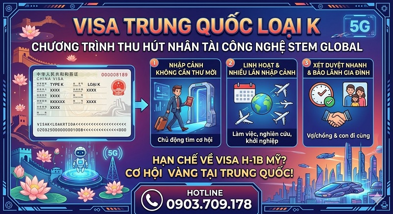 Visa Trung Quốc loại K