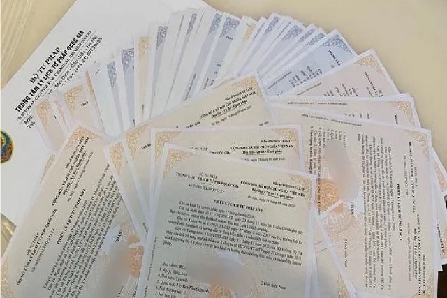 Phiếu lý lịch tư pháp