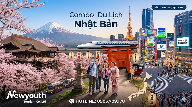 Combo du lịch Nhật Bản tự túc 2026: Trọn gói visa, vé máy bay & khách sạn