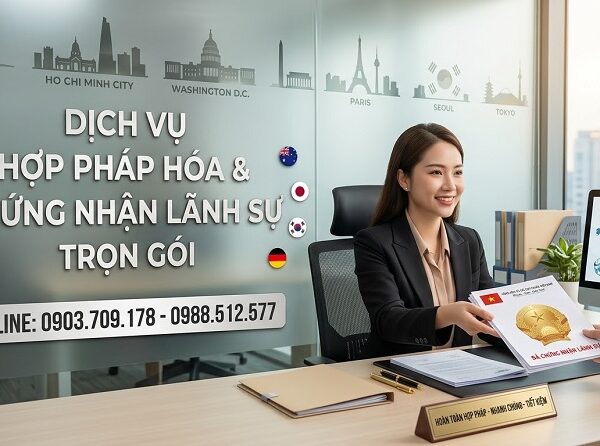 Dịch vụ hợp pháp hóa và chứng nhận lãnh sự giấy tờ, tài liệu trọn gói