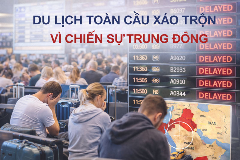 Du lịch toàn cầu xáo trộn vì chiến sự Trung Đông