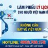 Hỗ trợ làm Phiếu lý lịch tư pháp cho người Việt Nam ở nước ngoài – Không cần về Việt Nam
