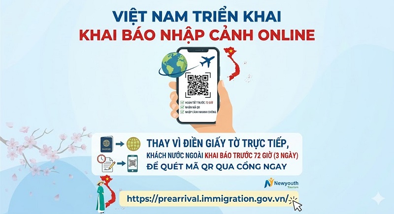 Việt Nam triển khai khai báo nhập cảnh điện tử (Pre-Arrival) từ 15/04